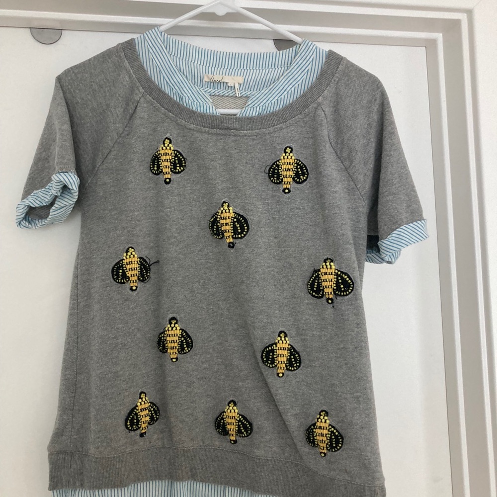 Anthropology bumble bee blouse
